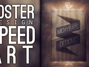 Poster design speed art